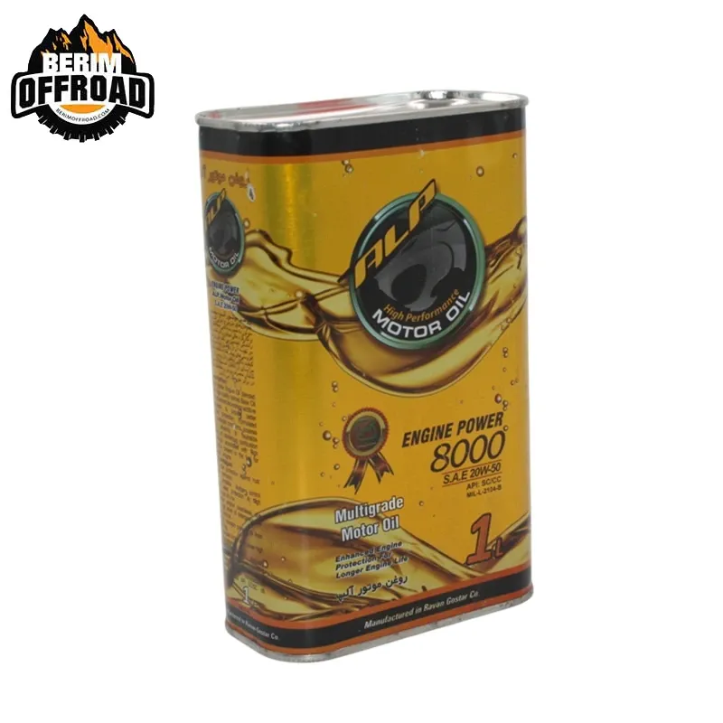 روغن موتور چهار زمانه 20W-50 برند آلپ یک لیتری