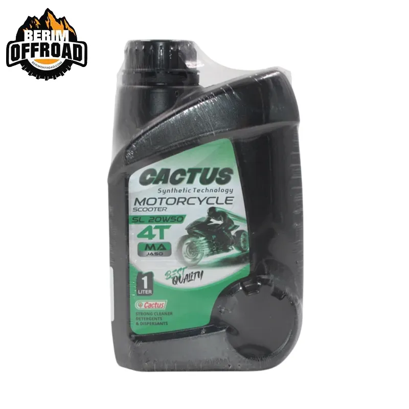 روغن موتور چهار زمانه 20W-50 برند CACTUS یک لیتری
