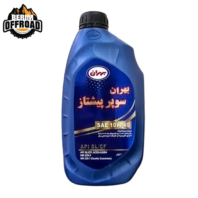 روغن موتور چهار زمانه بهران پیشتاز 10W-40 یک لیتری