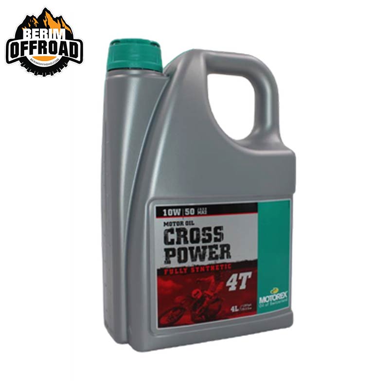 روغن موتور چهار زمانه 10W-50 برند MOTOREX مدل CROSS POWER چهار لیتری