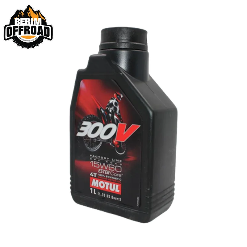روغن موتور چهار زمانه 15W-60 برند MOTUL مدل 300V یک لیتری