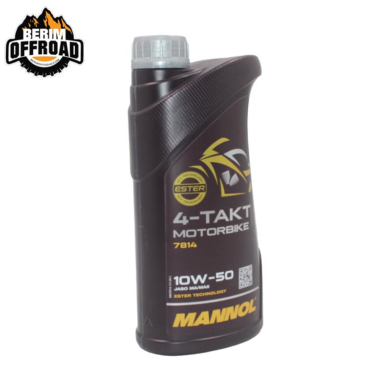 روغن موتور چهار زمانه 10W-50 برند MANNOL یک لیتری