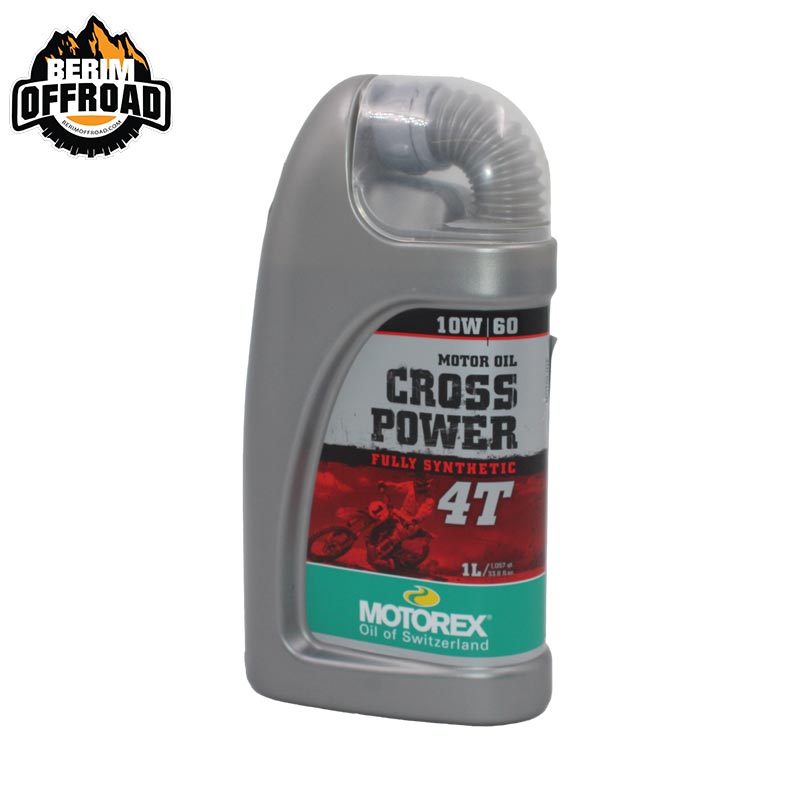 روغن موتور چهار زمانه 10W-60برند MOTOREX مدل CROSS POWER یک لیتری