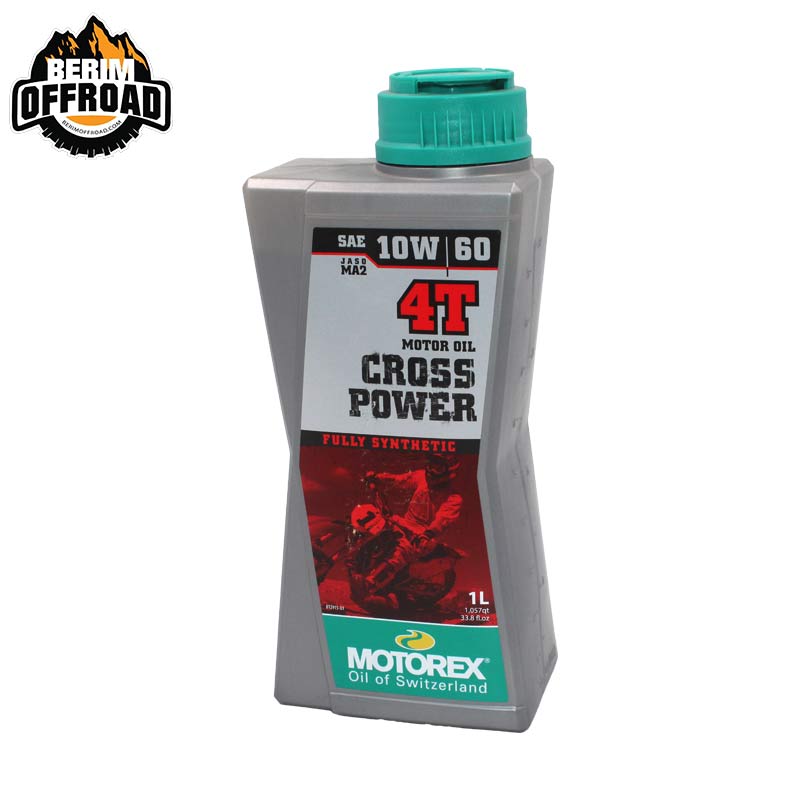 روغن موتور چهار زمانه 10W-60برند MOTOREX مدل CROSS POWER یک لیتری