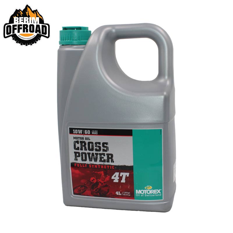 روغن موتور چهار زمانه 10W-60برند MOTOREX مدل CROSS POWER چهار لیتری