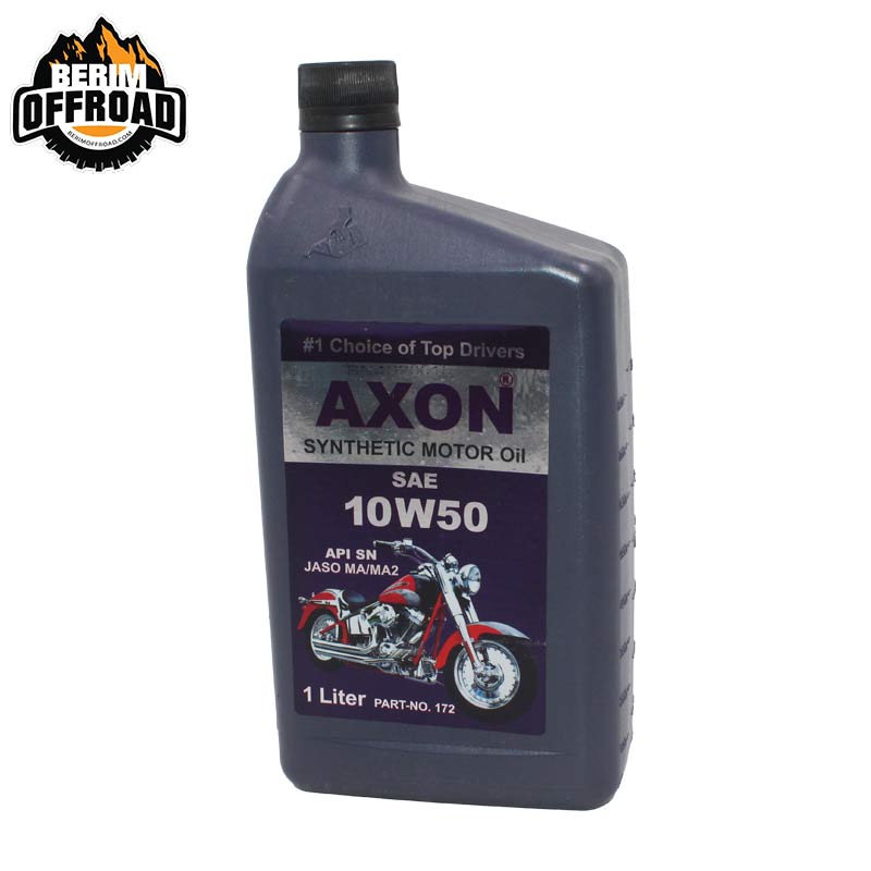 روغن موتور چهار زمانه 10W-50 برند AXON یک لیتری