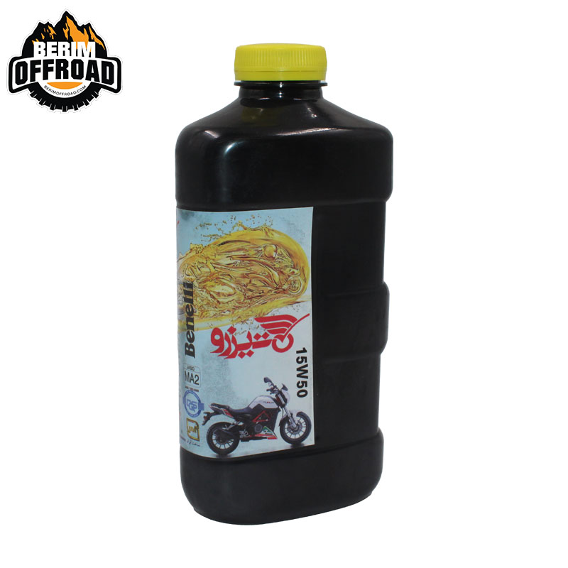 روغن موتور چهار زمانه 15W-50 برند تیزرو یک لیتری