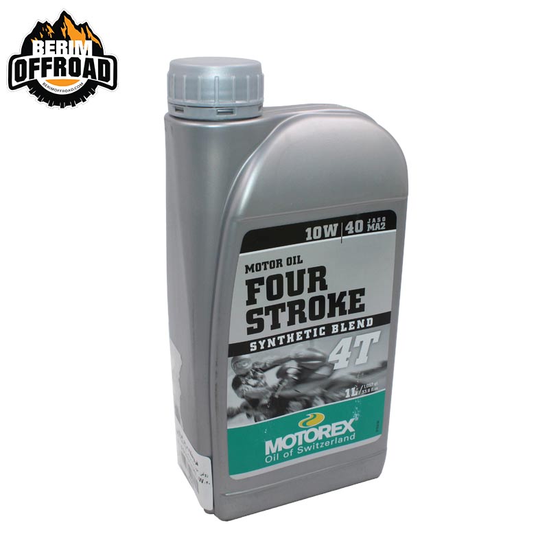 روغن موتور چهار زمانه 10W-40برند MOTOREX مدل FOURSTROKE یک لیتری